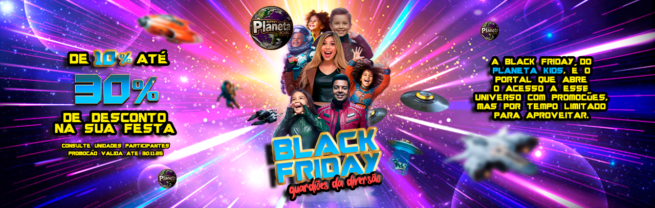 Black Friday com até 30% de desconto