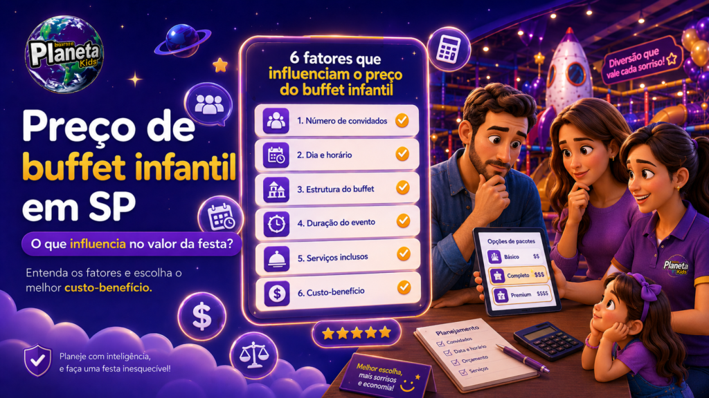 Preço de buffet infantil em SP quanto custa